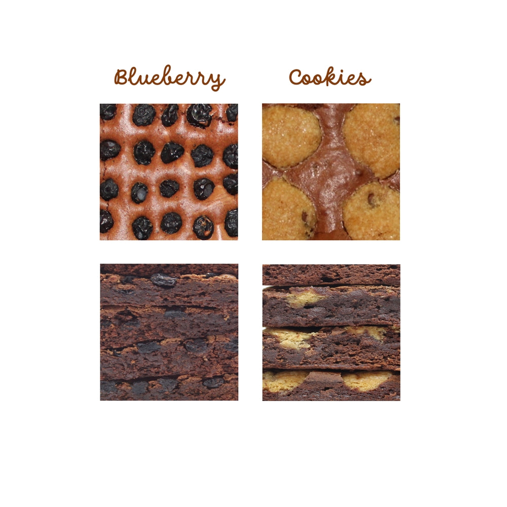 Assorted Chocolate Brownies Blueberries & Cookies Fresh Baked-2