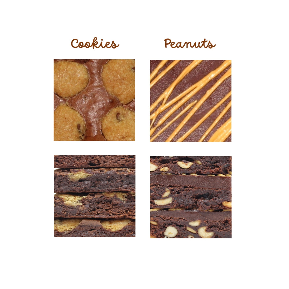 Assorted Chocolate Brownies Cookies & Peanut Butter Swirl-2