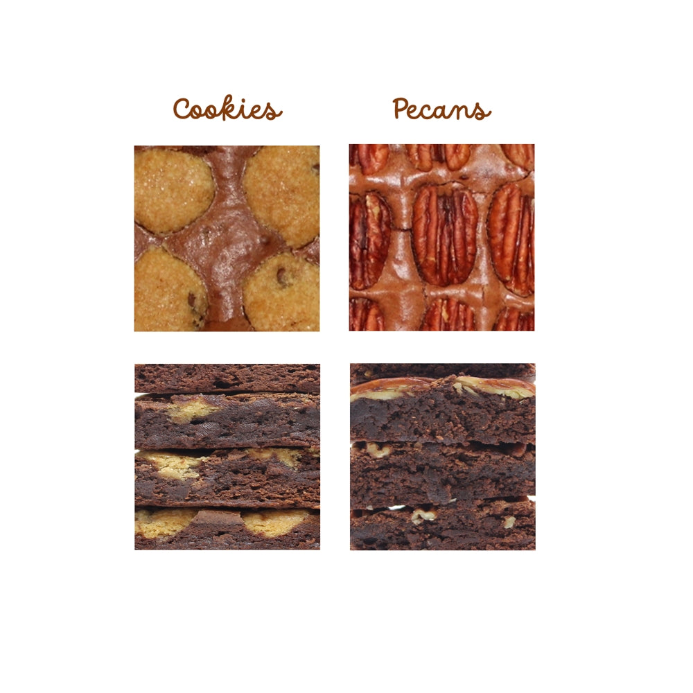 Assorted Chocolate Brownies Cookies & Pecans: Sweet Crunch-2