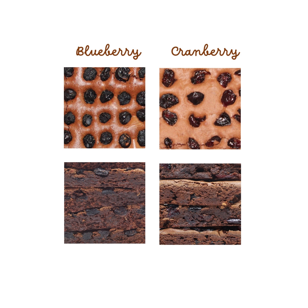 Assorted Chocolate Brownies Cranberries and Blueberries Delight-2