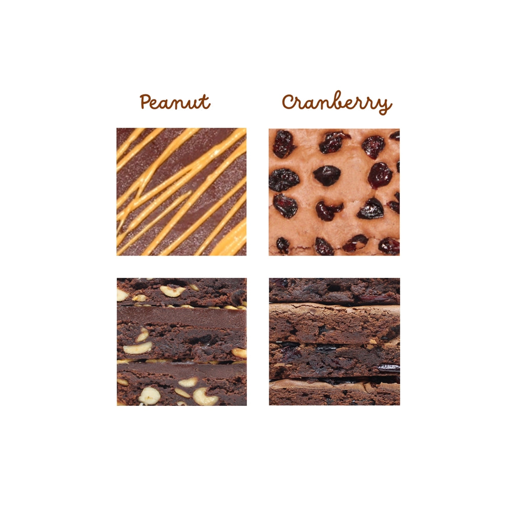 Assorted Chocolate Brownies Cranberries and Peanut Butter Swirl-2