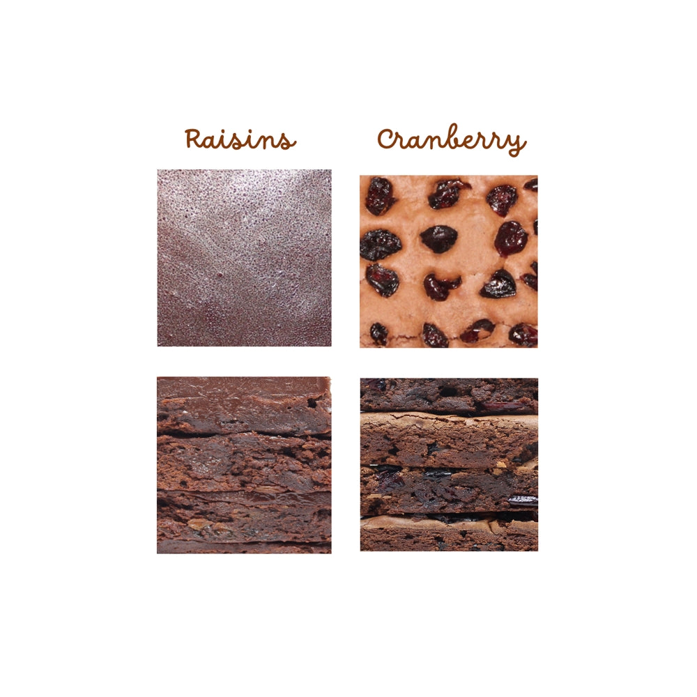 Assorted Chocolate Brownies Cranberries & Raisins Real Treats-2