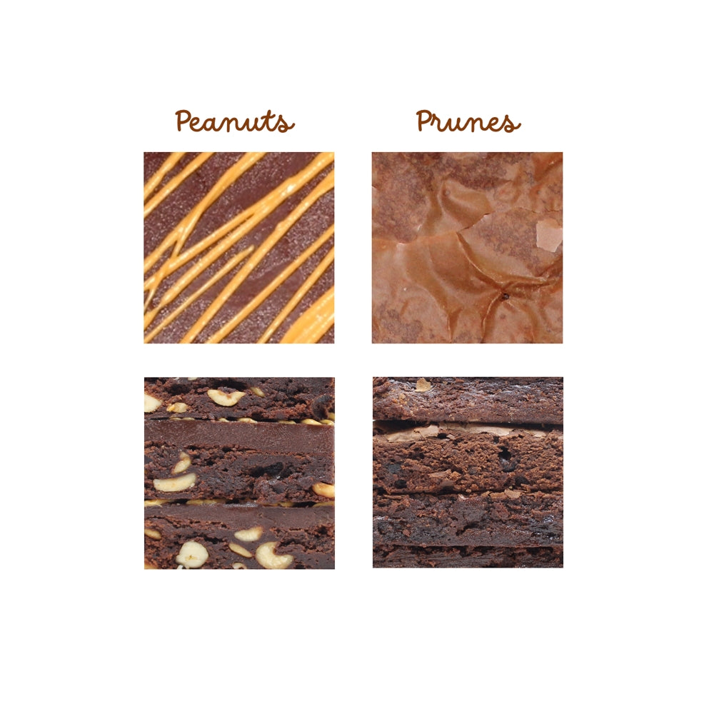 Assorted Chocolate Brownies Peanut Butter Swirl & Prunes-2