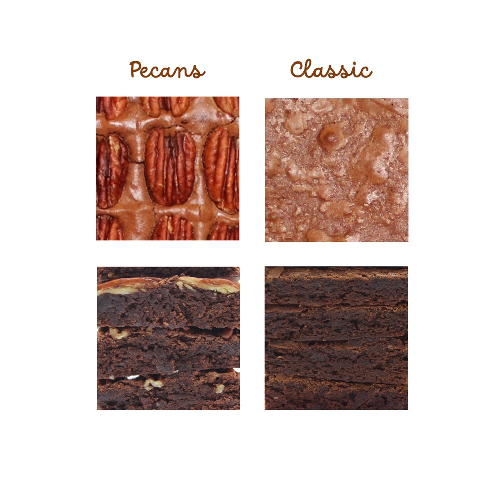 Assorted Chocolate Brownies Classic & Pecans Rich and Nutty-2