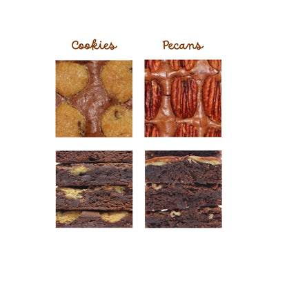 Assorted Chocolate Brownies Cookies & Pecans: Sweet Crunch-2
