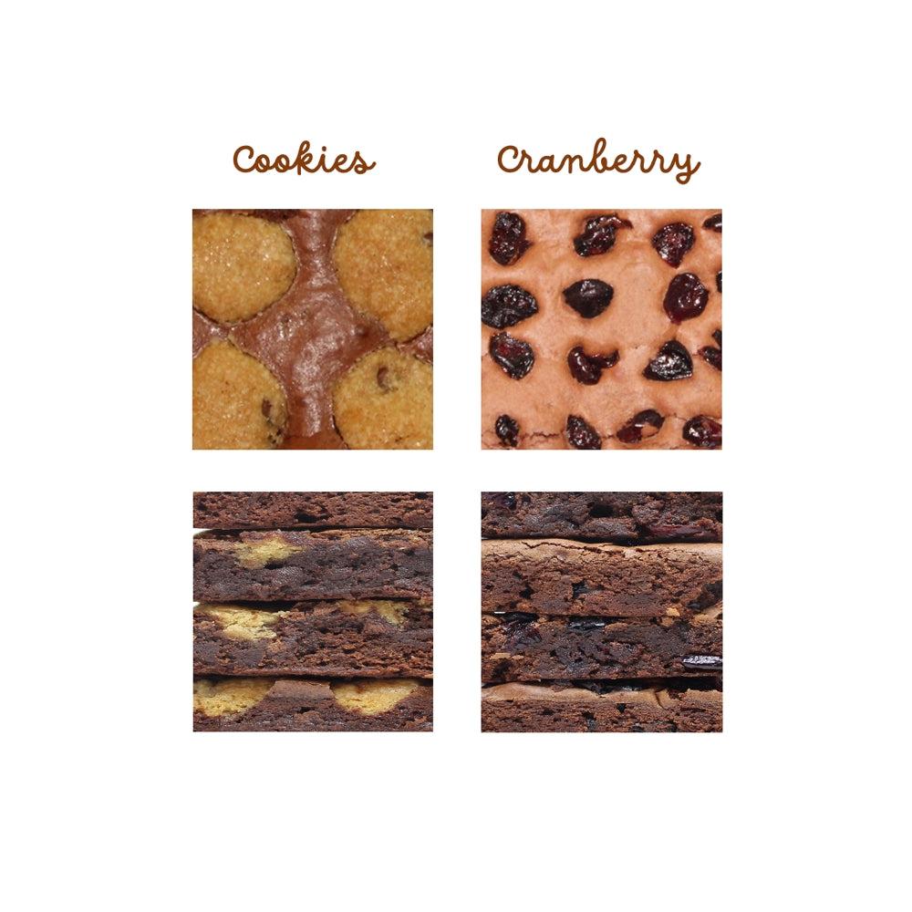 Assorted Chocolate Brownies Cranberries and Cookies Delight-2