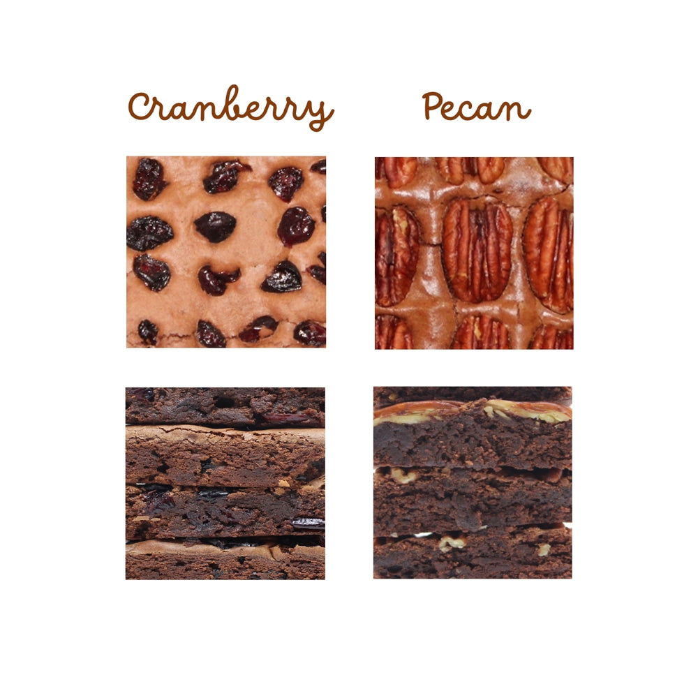 Assorted Chocolate Brownies Cranberries and Pecans Delight-2