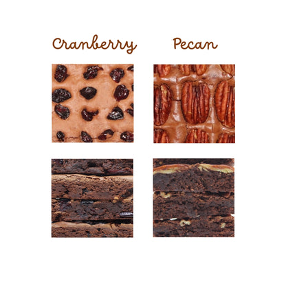Assorted Chocolate Brownies Cranberries and Pecans Delight-2